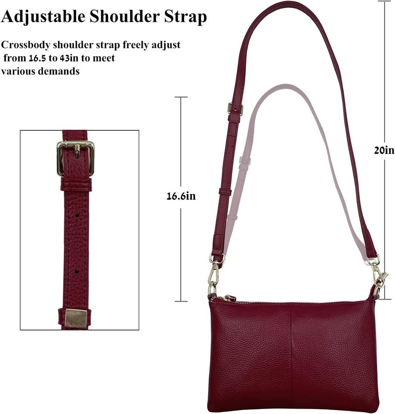 Beurlike Leather Wristlet Wallet Clutch Purses For Women Small Crossbody Phone Bags - Image 4